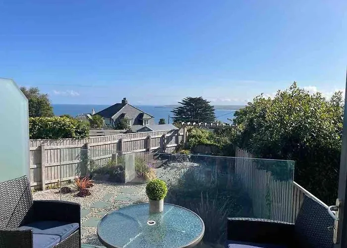 Carbis Daze Ocean Views Studio, Superking Bed St Ives Carbis Bay